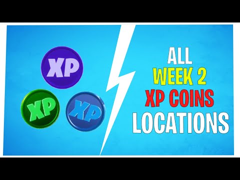 (WEEK 2) ALL XP COIN LOCATIONS IN FORTNITE SEASON 4 CHAPTER 2 | Secret XP coins (Purple,Green,Blue)
