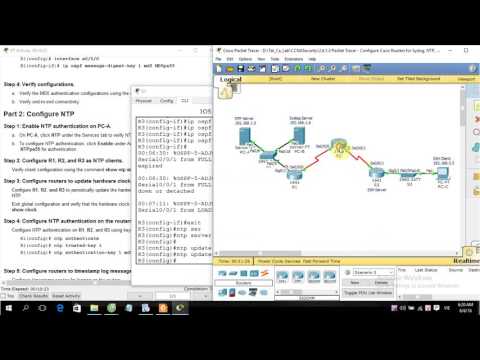 [CCNA Security] 2.6.1.3 Packet Tracer - Configure Cisco Routers for Syslog, NTP, and SSH Operations