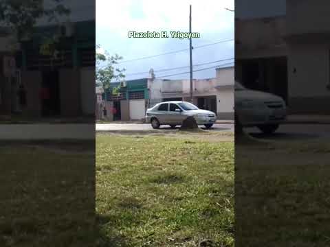paso de los Libres - Corrientes, Plazoleta H.Yrigoyen. el monumento de Hipólito Yrigoyen