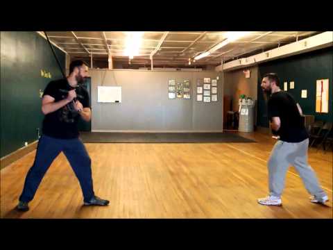 Longsword Technique:  Durchwechseln with Krumphau