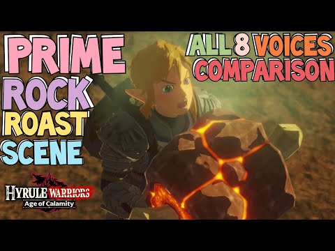 Prime Rock Roast Scene All 8 Voices Comparison - Hyrule Warriors: Age of Calamity