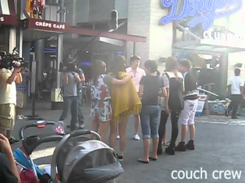 110910 Miss A Min + Suzy & f(x) Victoria + Amber Pt. 1 @ Universal City Walk, Los Angeles