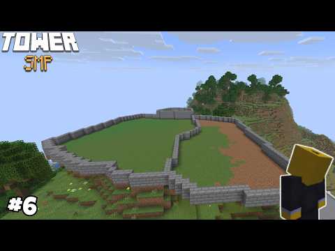 Building My MEGA BASE On The TOWER SMP! (Episode 6)