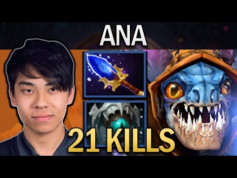 Slark Dota 2 Gameplay Ana with 21 Kills and 1000 XPM
