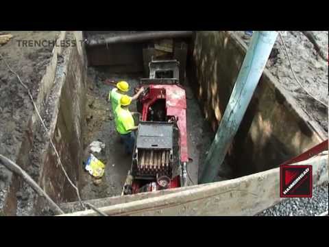 TRENCHLESS TV: Pipe Bursting with the HydroBurst HB125 in Leominster, MA