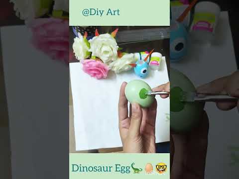 Dinosaur Egg 🦕🥚🤓 How To Make Dinosaur Egg #diy #shorts #creative #satisfying #art