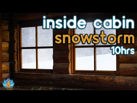 Wood Cabin Snowstorm: Blizzard Sounds: Snow Storm Ambience from Inside a Cabin [Ambience]