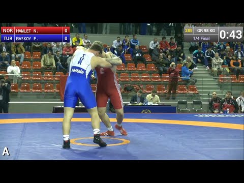 Quarterfinal GR - 98 kg: Fatih  BASKOY (TUR) df. Martin Hamlet  NIELSEN (NOR), 5-1