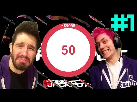 CSGO JACKPOT Sodapoppin & Phantoml0rd OVER 20000$ POT PART #1