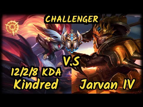 Yondy (KINDRED) vs JARVAN IV - 12/2/8 KDA JUNGLE CHALLENGER GAMEPLAY - KR