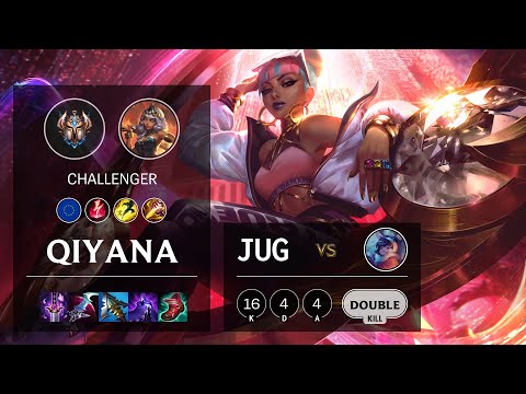 Qiyana Jungle vs Nunu & Willump - EUW Challenger Patch 11.21