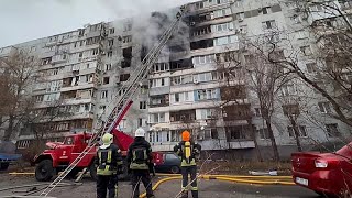 Russische Drohne trifft Wohnhaus in Saporischschja - mehrere Verletzte