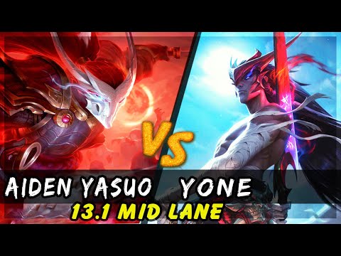 AidenYasuo - Yasuo vs Yone MID #2 Patch 13.1 - Yasuo Gameplay