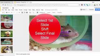 How to merge multiple Google Slide presentations into one.