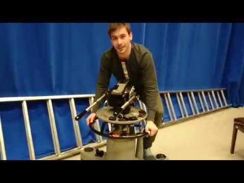 Kidding around in old tv studio