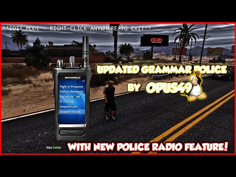 Newly Updated Grammar Police | New Feature | GTA V | LSPDFR