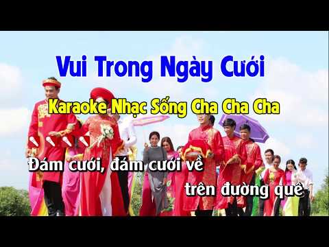 Vui Trong Ngày Cưới Karaoke Nhạc Sống Cha Cha Cha