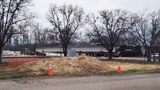 Shocking video shows train plowing through truck carrying massive concrete beam