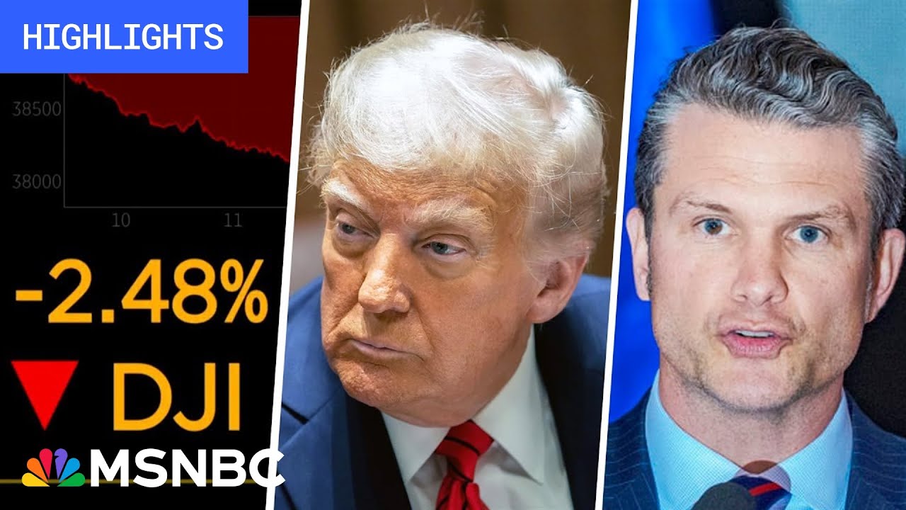 Markets tumble, Trump 'isn't sending his best': Trump’s First 100 Days - Day 92 | MSNBC Highlights