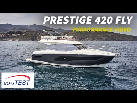 Prestige 420 Fly (2020-) Test Video - By BoatTEST.com
