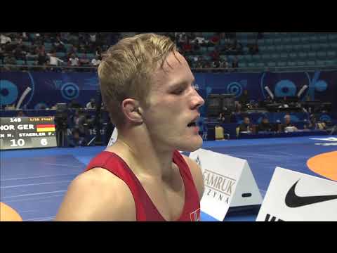 1/16 GR - 67 kg: M. THORESEN (NOR) v. F. STAEBLER (GER)