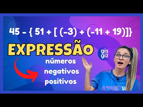 EXPRESSÕES NUMÉRICAS COM NÚMEROS  NEGATIVOS E POSITIVOS \Prof. Gis/