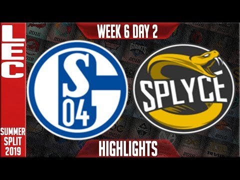 S04 vs SPY Highlights | LEC Summer 2019 Week 6 Day 2 | Schalke 04 vs Splyce