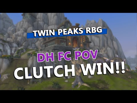 2500 MMR RBG CLUTCH WIN with Russian Team!  - DH Flag Carrier POV - Twin Peaks | WoW Shadowlands