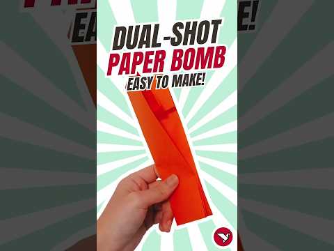 How to Fold a Paper Bomb / Popper from A4 Paper (DUAL SHOT!) - Traditional Origami Tutorial