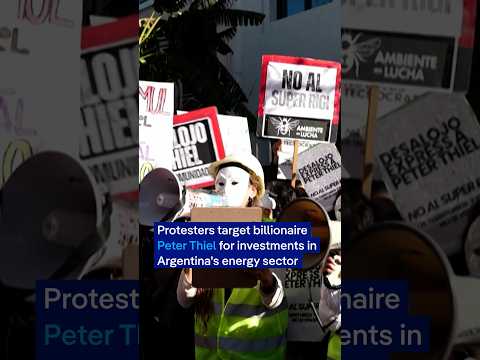 Protesters march over tech billionaire Peter Thiel’s growing influence in Argentina | DW News