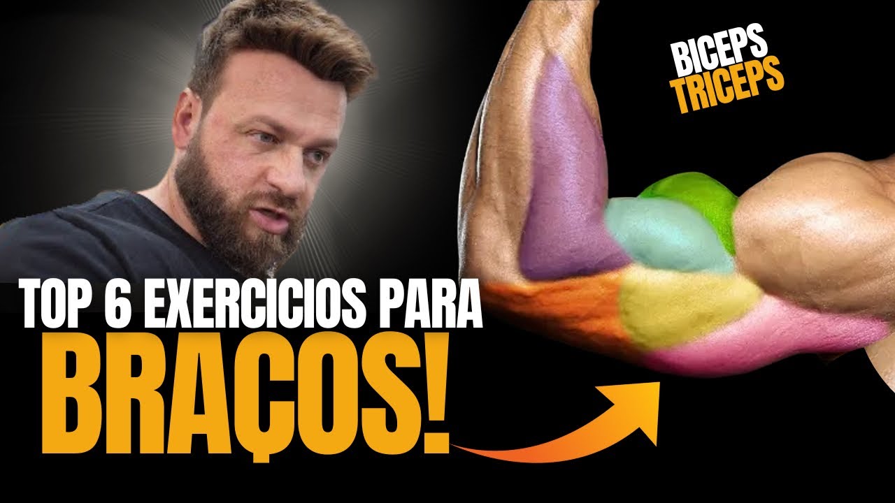 OS 6 MELHORES EXERCICIOS PARA CONSTRUIR BRAÇOS MAIORES *Técnica, series e repetições*