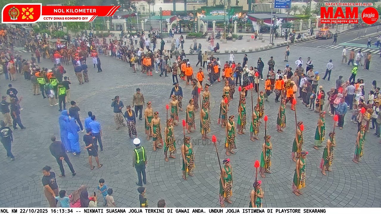 Live webcam view of Kilómetro Cero de Yogyakarta