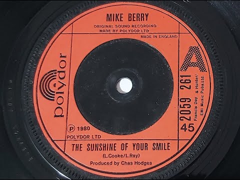 Mike Berry 'The Sunshine Of Your Smile'   45 rpm