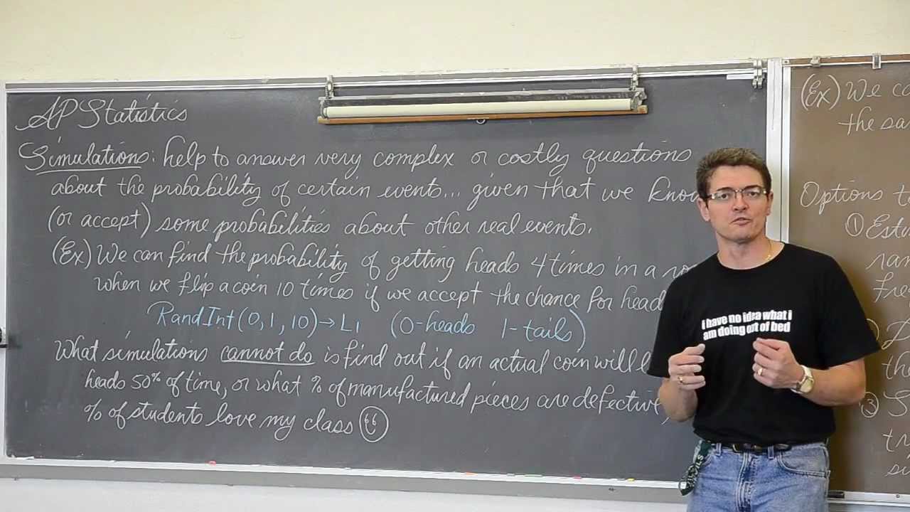 Simulation Notes for Statistics