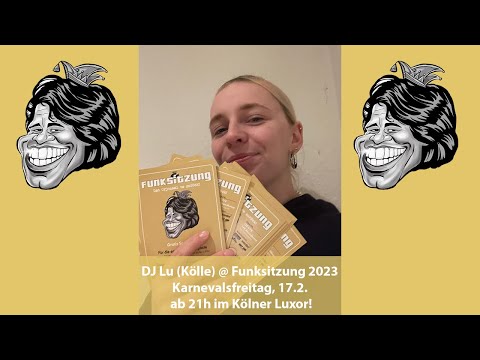 DJ Lu @ Funksitzung 2023 🤡 😃 am Karnevalsfreitag, 17.2.! Dat Orjenaal es zoröck! 🎶 💃 🤡 🎉 🎉
