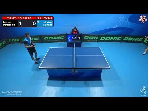 18:30 Bohdan Doroshenko 2 - 3 Maksym Deineha West 3 WIN CUP 11.11.2022 | TABLE TENNIS WINCUP