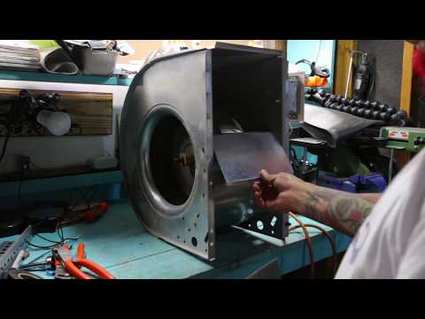 YouTube video about: How to wire a 220 squirrel cage fan to 110?