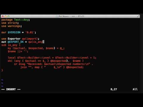 Create a test module in Perl for the is_any function
