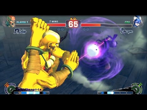 USF4 Decapre ultra 1 vs Dhalsim more fun stuff