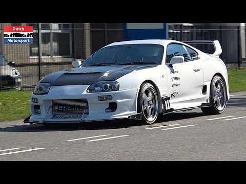 1100HP Toyota Supra 3.4L Stroker 2JZ - Accelerations & Crazy Loud Bangs!