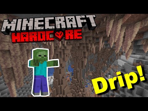 Eyecraftmc - Hardcore Minecraft 1.18: New Dripstone Cave Biome Adventure! - Ep 9