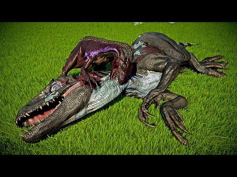 🌍 Jurassic World Evolution - 2 Indominus Rex Vs 2 Indoraptor Breakout and Fight (Dinosaur fight)