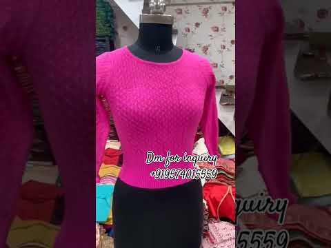 Woolen winter special thermal blouses, size: 38, nylon