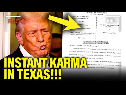 Trump gets INSTANT KARMA by TEXAS Judge HE APPOINTED!!!