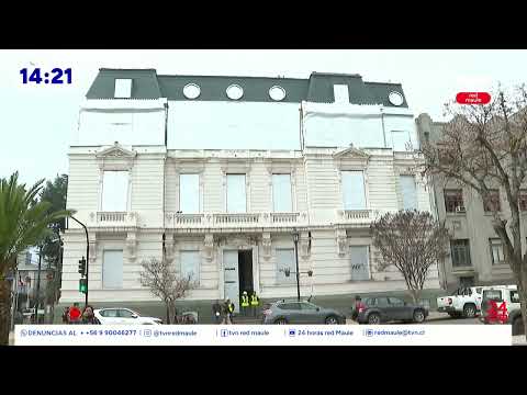 Comenzó restauración del icónico edificio de la Ex Intendencia de Talca | 24 Horas TVN - Red Maule
