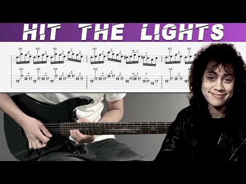 METALLICA - HIT THE LIGHTS (Guitar cover with TAB | Lesson)