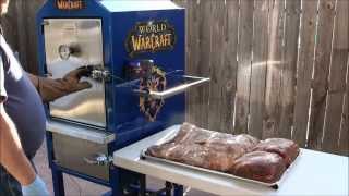 preview picture of video 'Smoking Pork Butts And Beef Briskets On The Pitmaker BBQ Safe (06-02-2013)'