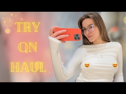 [4K] Transparent try on haul | 3 perfect summer outfits: sheer clothes | See through try on at Mall