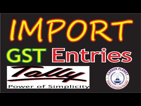 GST Import goods and Services Accounting Entries in Tally ERP 9 Part 19|GST Accounting in Tally