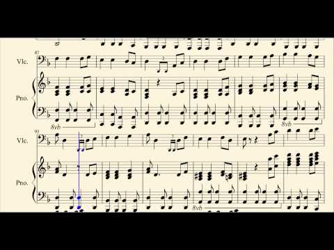 Easy Pirates of the Caribbean Medley for Cello and Piano